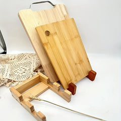 Wooden Serving Board Storage Rack for Kitchen