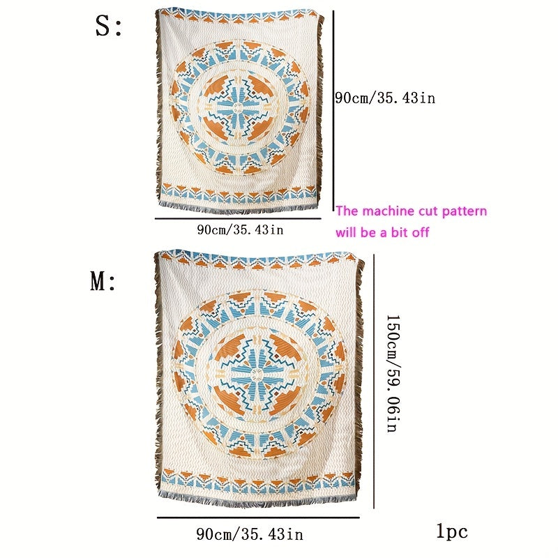 Retro Portable Picnic Mat Moisture-Proof Decor Sofa Blanket