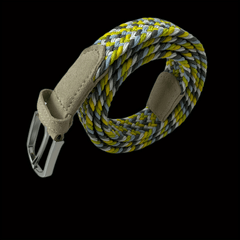 Elastic Braided Belt Pin Buckle Stretch Belt Canvas Waistband
