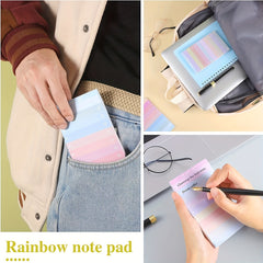 Multicolor Rainbow Memo Pad 50 Sheets