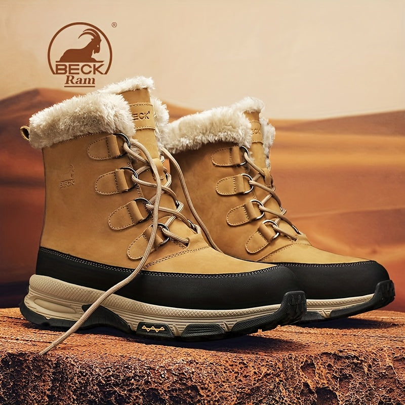 Men's Thermal Snow Boots Windproof Hiking Boots