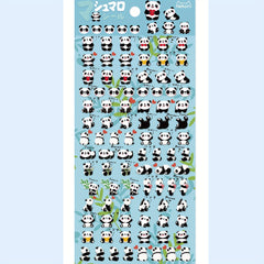 Silly Panda Pig Frog Fruit Bubble Stickers - 3D Cartoon Mini Foam Bean Stickers