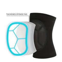 2pcs Anti Collision Sponge Knee Pads Soft Breathable Sports Volleyball Training