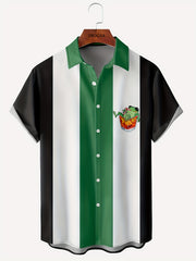 Pattern Men's Casual Short Sleeve Lapel Shirt Summer Vacation