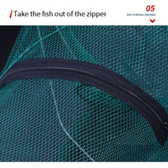 Portable Foldable Shrimp and Fish Trap Outdoor Fishing Net Cage