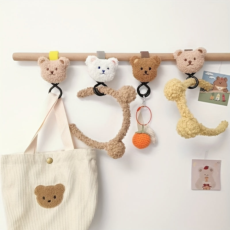 Baby Plush Bear Stroller Hook for Umbrella Car Hanging Bag