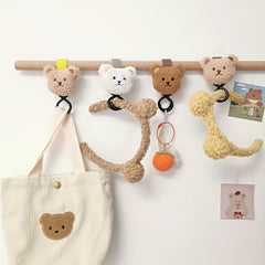 Baby Plush Bear Stroller Hook for Umbrella Car Hanging Bag