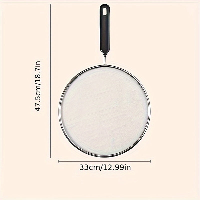 Fry Pan Splatter Screen Kitchen Insulation Pot Lid Splash Net