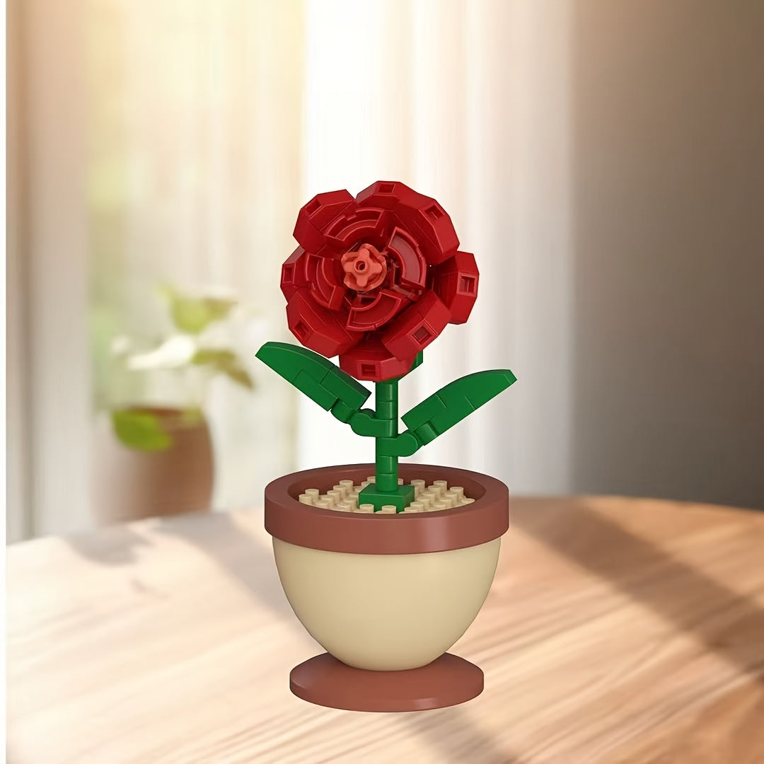 Eternal Blooming Bouquet Artificial Flowers DIY Potted Plants Desktop Deco