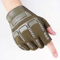 Outdoor Tactical Half Finger Gloves - Cycling Fitness Mountaineering Combat