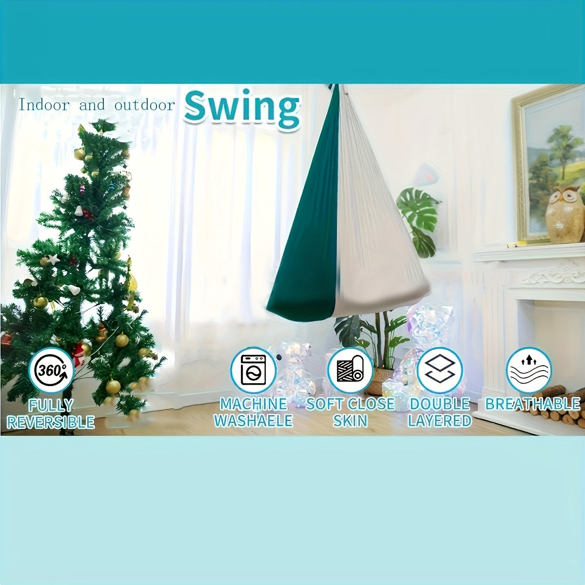 Block Hammock Bearing Load 150kg Swing Hanging Chair