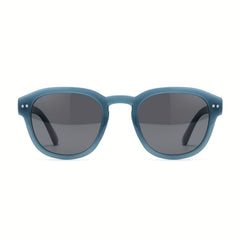 OUWEN Polarized Round Sunglasses Milky/Smoke UV400 Protection VF2221E