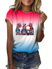 Patriotic Tie Dye T Shirt for 4th of July