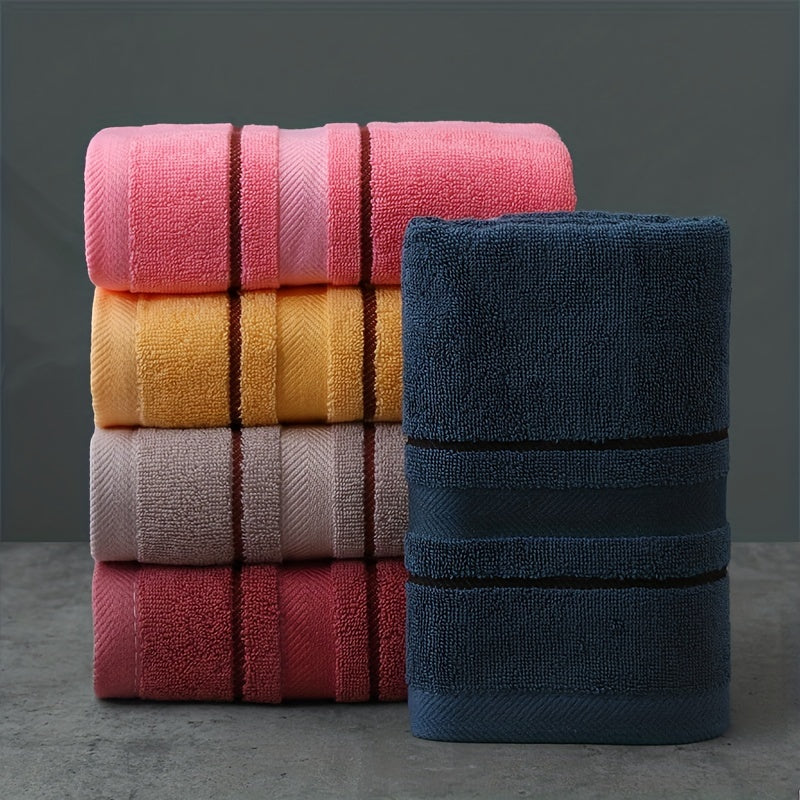5pcs Cotton Face Towel Soft Hand Towel High Absorbency Bath Adult Towel