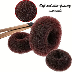 Hair Bun Shaper Set with Bun Donuts, Bun Markers, Ponytail Tools