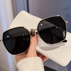 Large Polygon Sunglasses Glitter Summer UV400 Sun Shades Driving Beach