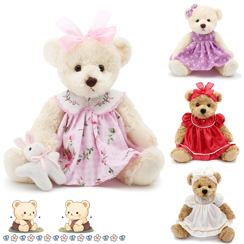 Small Soft Teddy Bear with Clothes Cartoon Stuffed Animal Teddy Bear Cuddle Toys