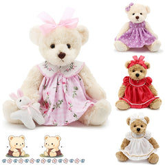 Small Soft Teddy Bear with Clothes Cartoon Stuffed Animal Teddy Bear Cuddle Toys