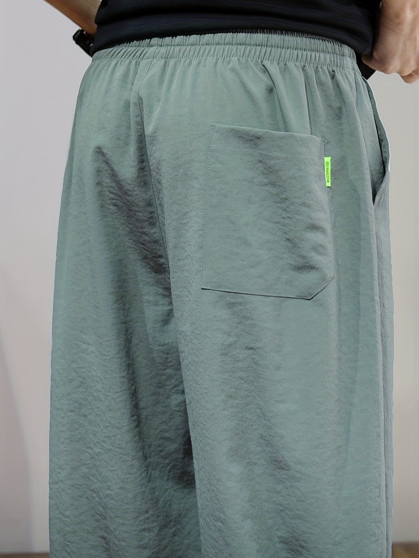 Men's Breathable Drawstring Waist Shorts Long Length Casual Summer