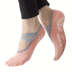 Women's Non Slip Yoga Socks with Extra Grips for Yoga Ballet Barre
