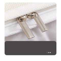 Foldable Blanket Storage Bag with Zipper, Large Organizer
