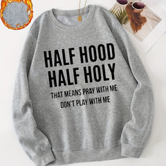 Letter Graphic Sporty Sweatshirt for Women