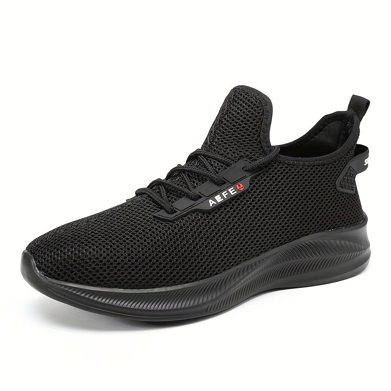 Men's Slip on Sneakers with Shoelaces Breathable Athletic Shoes