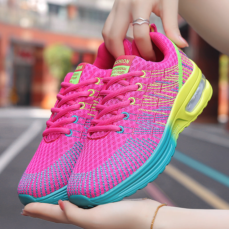 Colorblock Running Shoes Women's Air Cushion Sneakers