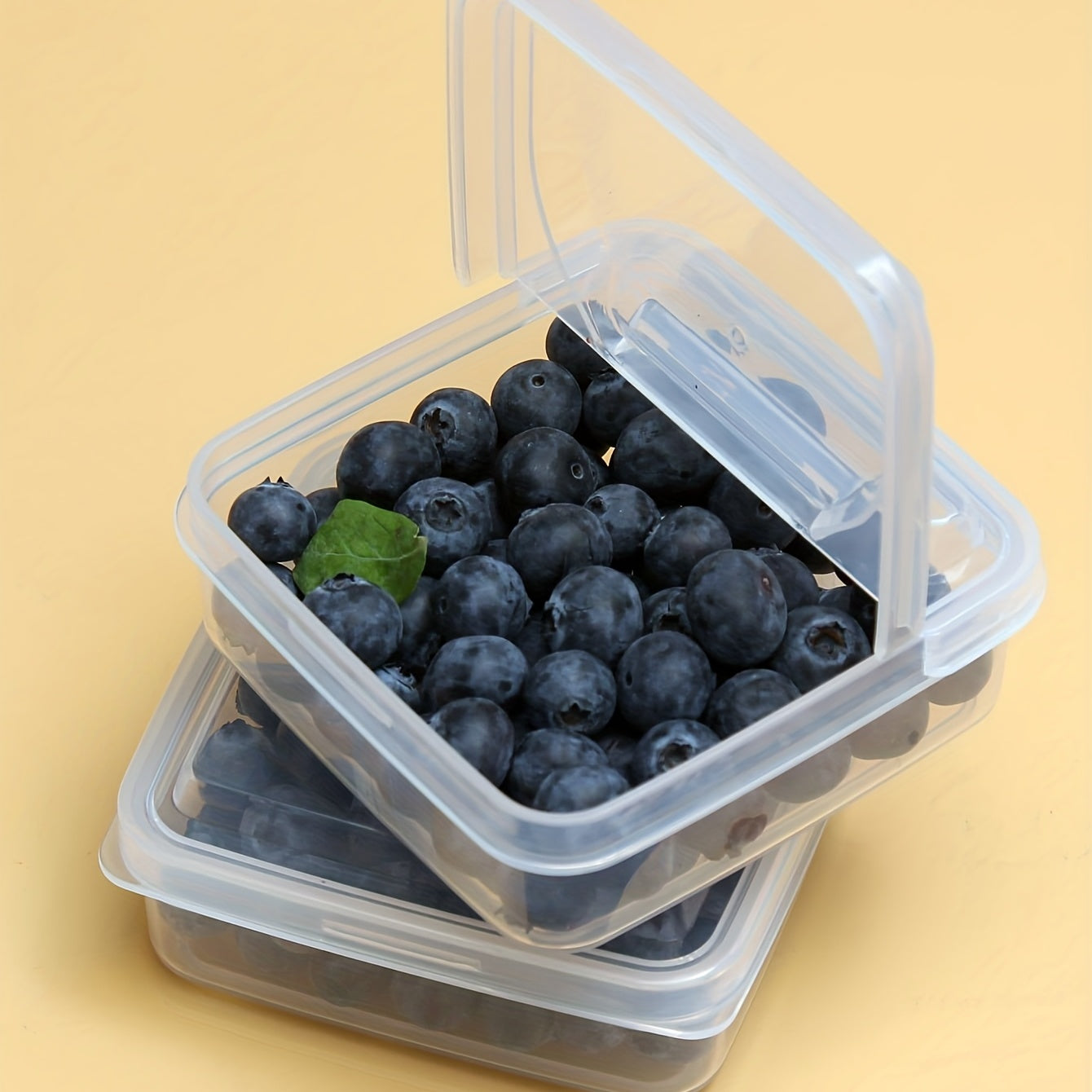 2pcs Transparent Food Storage Box Plastic Refrigerator