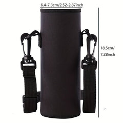 Reusable Water Bottle Bag Adjustable Strap Crossbody Sleeve Outdoor