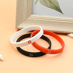 2pcs Smiling Face Bracelet Personality Wrist Band Couple's Hand Circle
