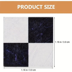 36 Pack Mosaic Floor Tiles Set & Dollhouse Scene Accessories