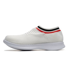 Women's Breathable Knit Sneakers Low Top Platform Shoes