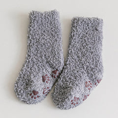 Baby Coral Fleece Floor Socks Warm Non-slip Toddler Socks