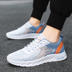 Men's Lace up Sneakers Non slip Athletic Shoes Lightweight Breathable