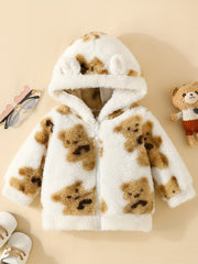 Baby Bear Hooded Coat With Ears Kids Jacket