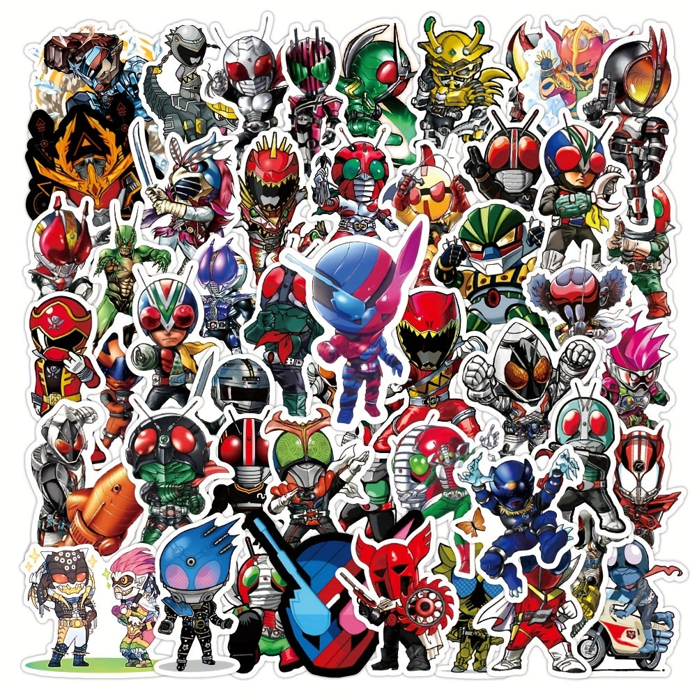 50PCS Masked Knight Sticker Pack for Kids Laptop Phone Luggage Notebook Bulk