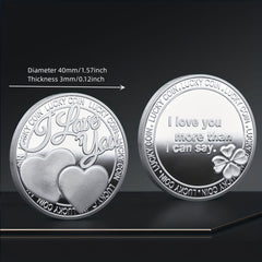 Love Pattern Lucky Coins For Men Women