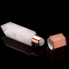 Crystal Face Massage Roller & Essential Oil Bottle Set