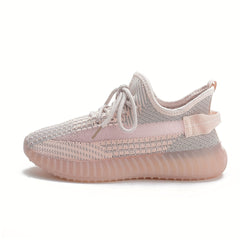 Women's Lightweight Knit Sports Shoes Breathable Running Tennis Low Top Sneakers