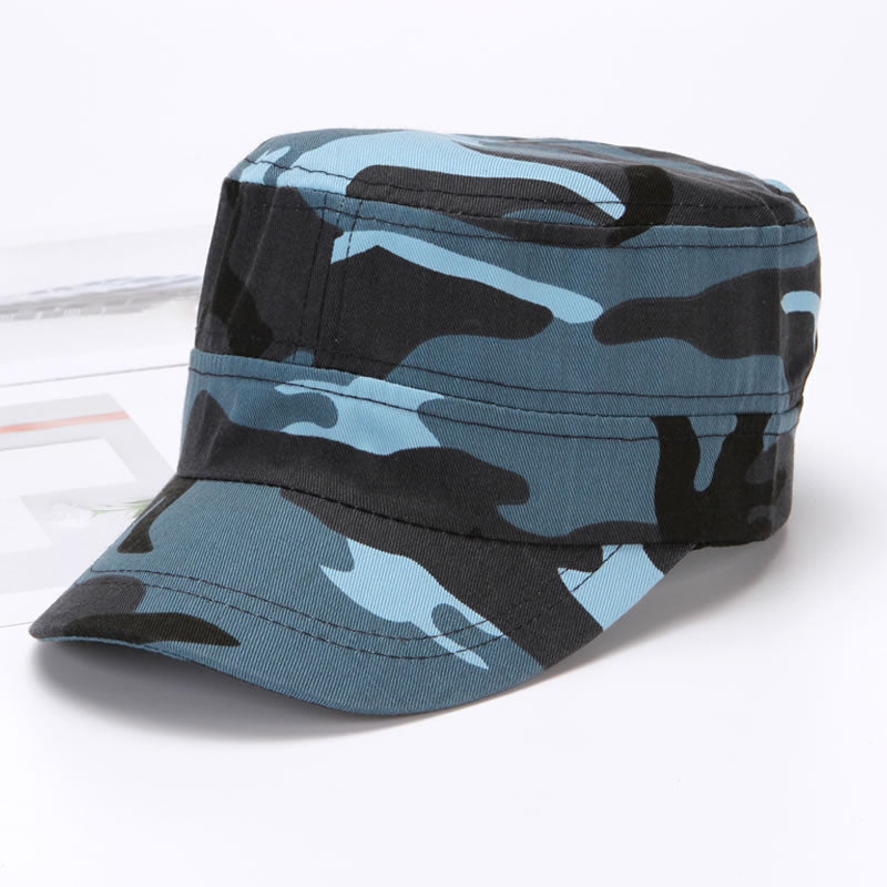 Men's Camo Flat Top Outdoor Hat