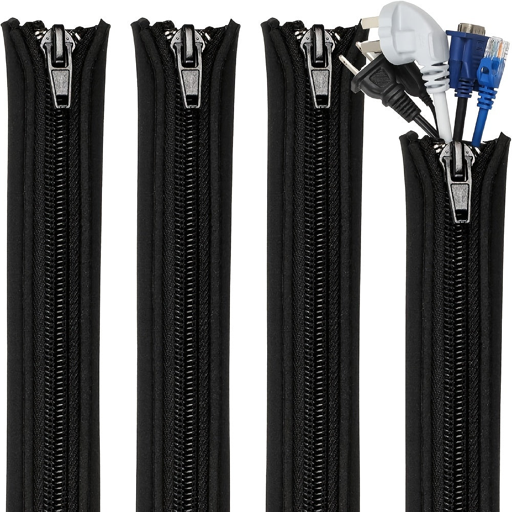 4pcs Cable Organizer for Office Storage Sleeve Wire Organizer for TV