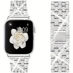 Metal Rhinestone Wristband Strap For IWatch