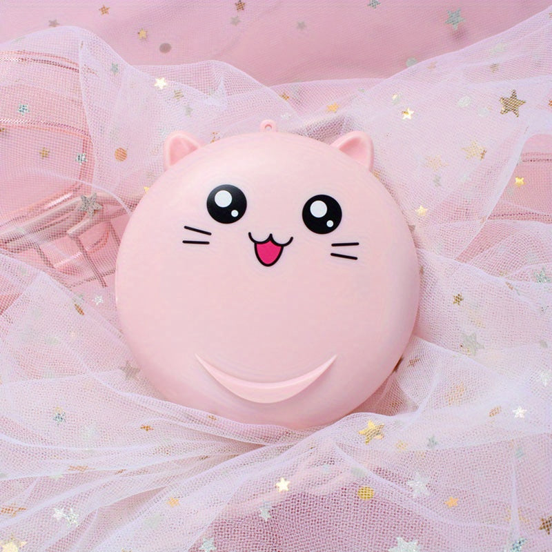 Portable Folding Makeup Mirror With Mini Fan LED Light Fill Beauty Makeup Mirror