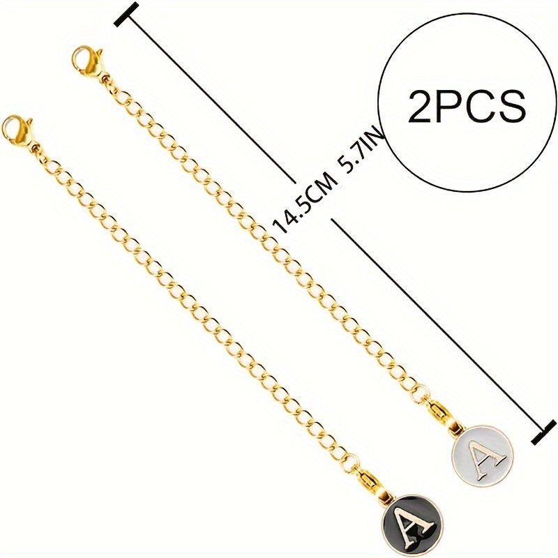 2pcs Letter Charm Pendant for Water Cup Identification Accessories