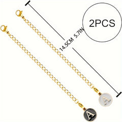 2pcs Letter Charm Pendant for Water Cup Identification Accessories