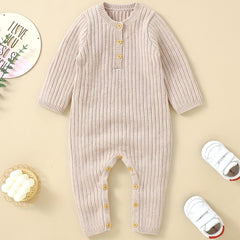 Infant Long Sleeve Knit Jumpsuit Onesie