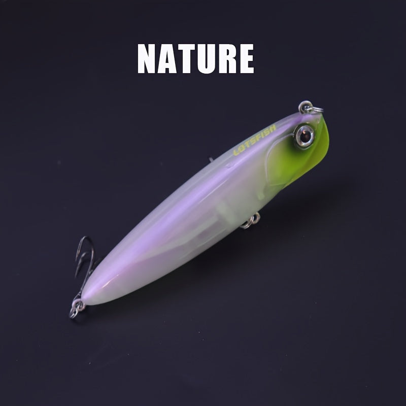 Floating Fishing Lure Plastic Bionic Bait Barbed Treble Hook