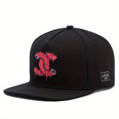 Men's Hip Hop Flat Brim Hat Baseball Cap
