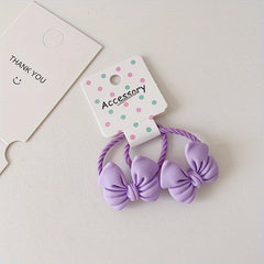 Bow Hair Ties Hair Bands Set Gift For Baby Girls
